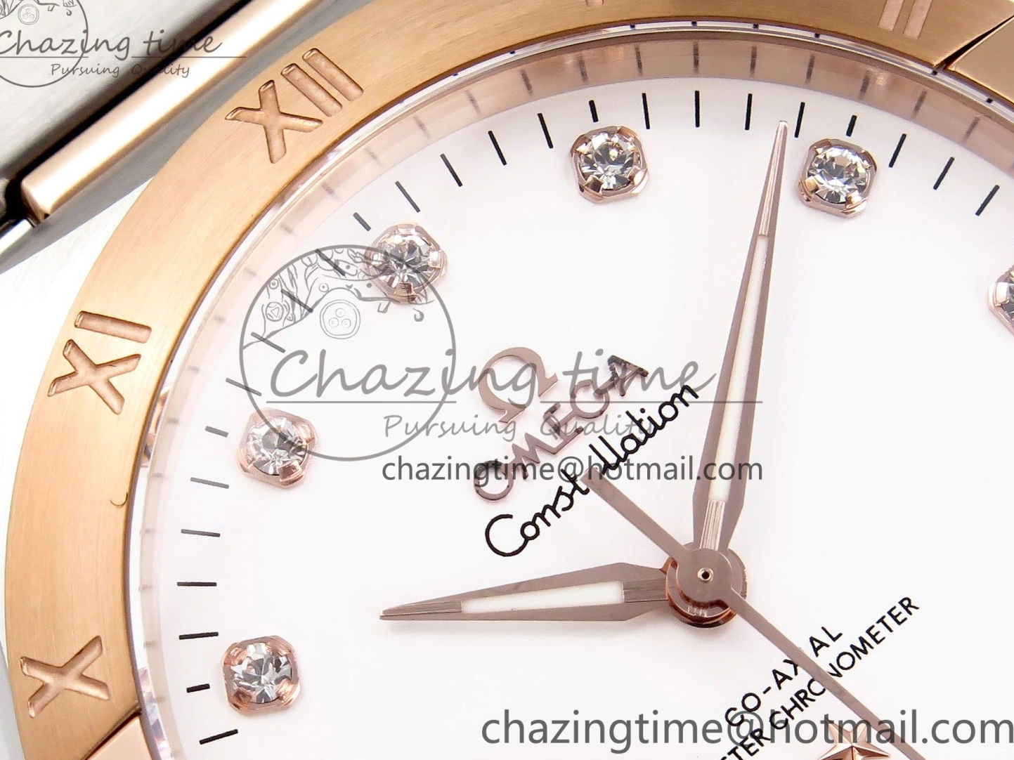 0511 Constellation 39mm SS RG ASWF 1:1 Best Edition White Diamonds Dial on SS RG Bracelet A Minimalist 7772